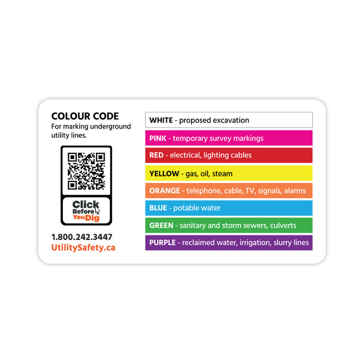 Color Code Decal – Utility Safety Partners